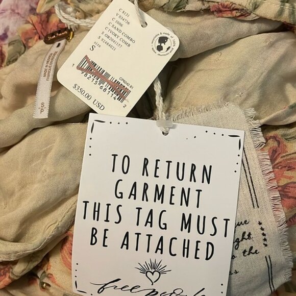 Free People Bali Golden Sun Printed Mini Dress - Picture 7 of 7